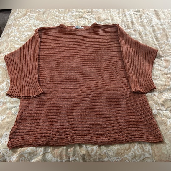 Free People Beach Batwing Terracotta Oversized Sweater - Picture 3 of 5